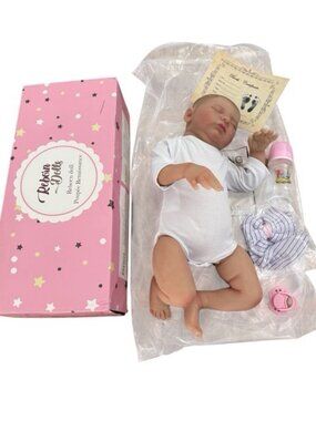 Reborn Baby Doll Laura Newborn Weighted Closed Eyes Girl 5/29/2025 Open Box New